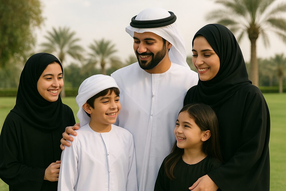 عائلة إماراتية تعيش في دبي