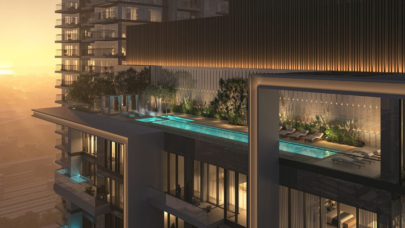 Avenue Park Towers II タワーB専用ルーフトッププール(完成予想図)